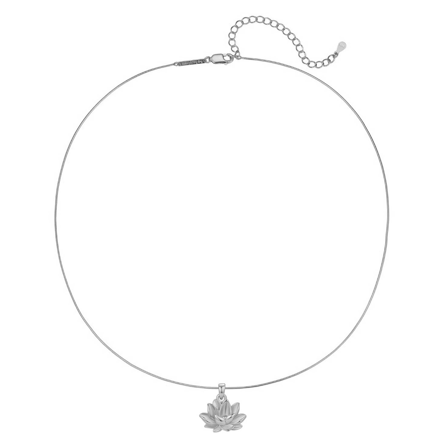 Collier Pendentif Lotus Persévérance Sterling Argent